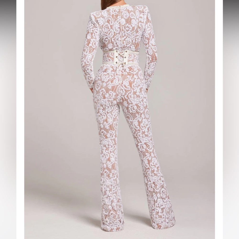 Nadine Merabi white jumpsuit - Picture 7 of 15